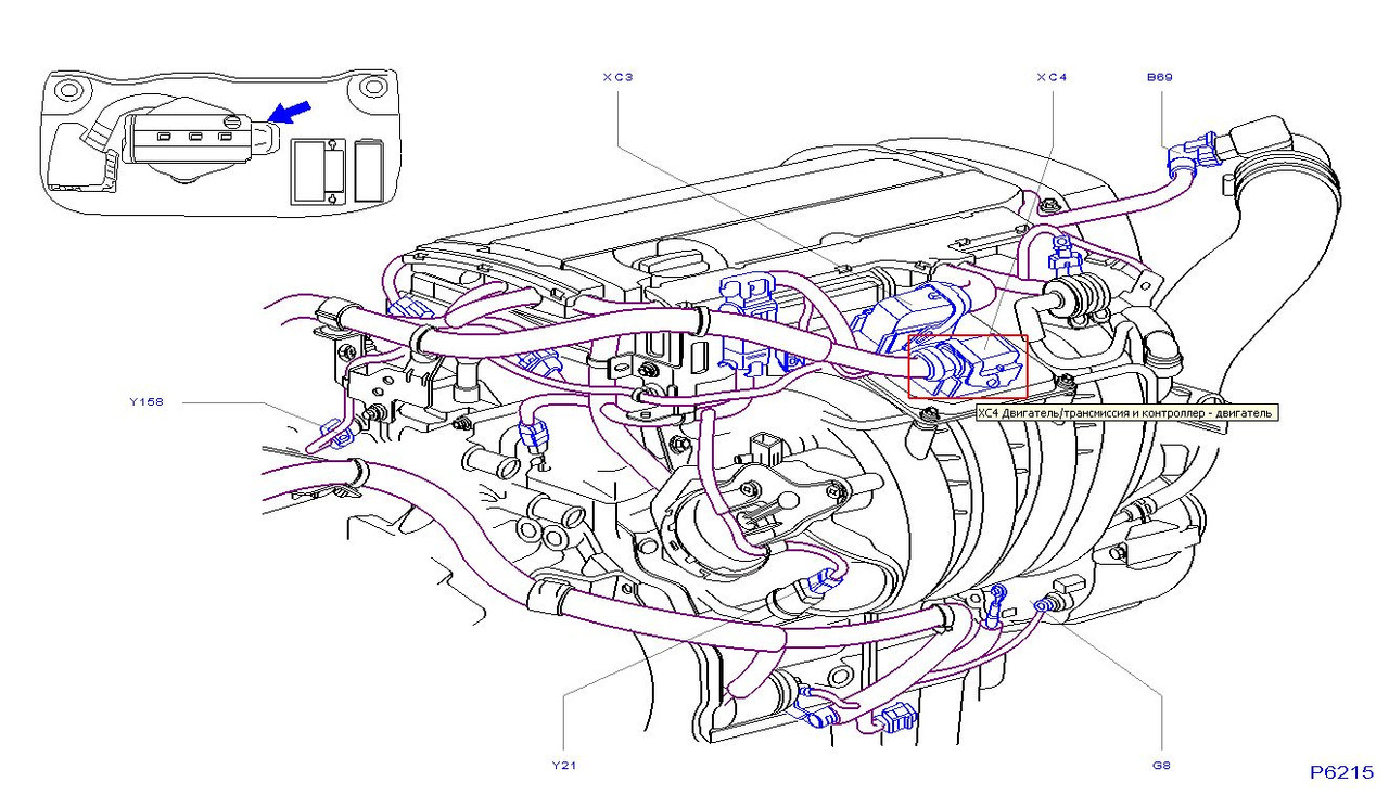 разъём ЭБУ ХС4